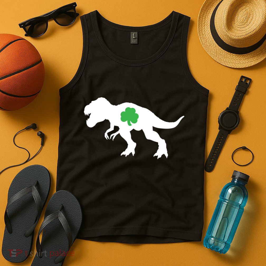Irish Clover T-Rex Tank Top