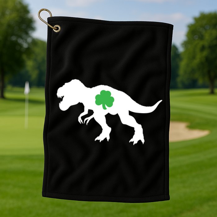 Irish Clover T-Rex Golf Towel