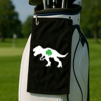 Irish Clover T-Rex Golf Towel
