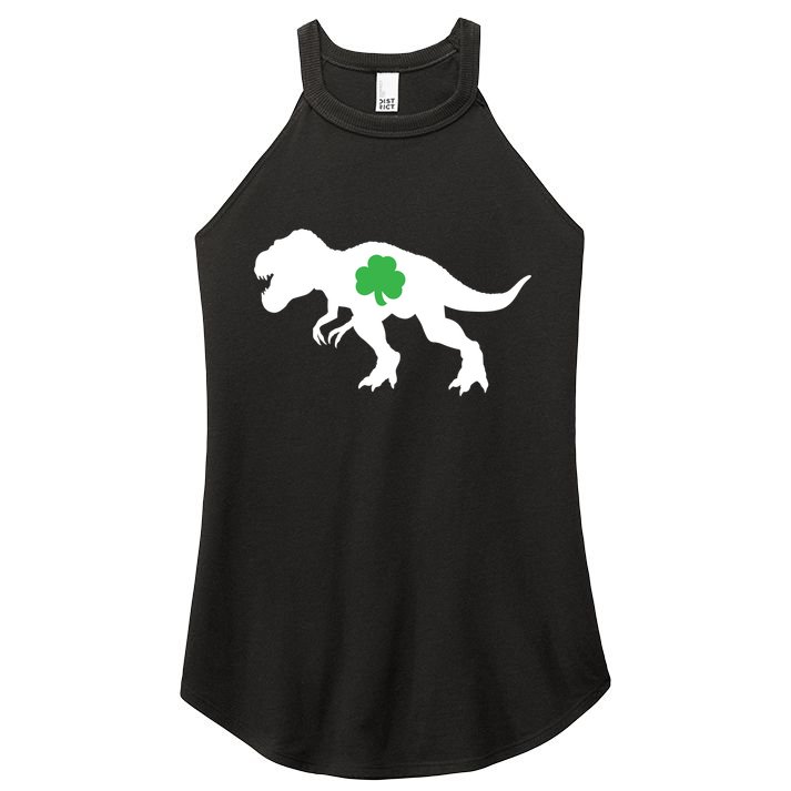 Irish Clover T-Rex Women's Perfect Tri Rocker Tank
