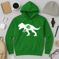 Irish Clover T-Rex Hoodie
