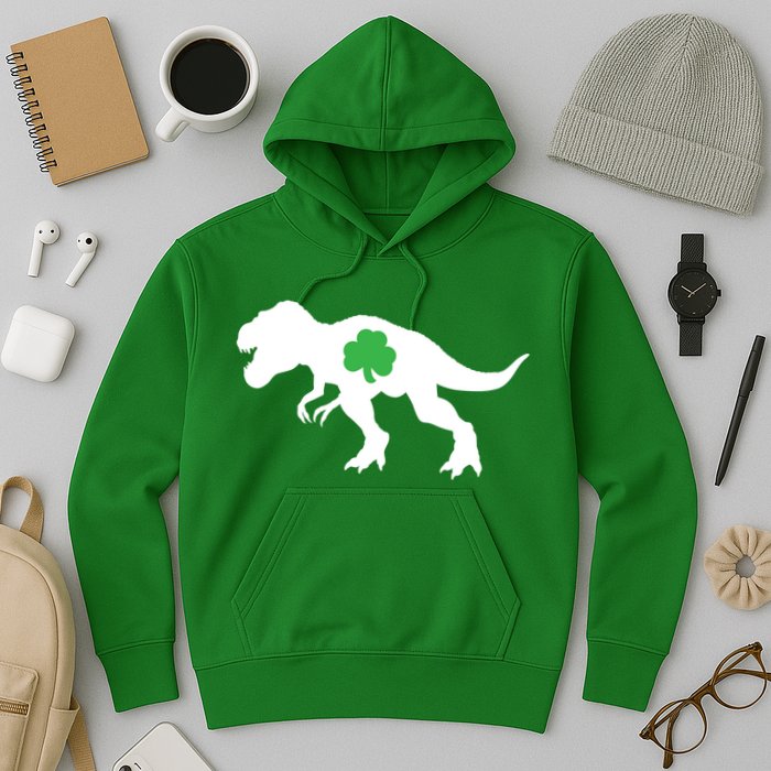 Irish Clover T-Rex Hoodie