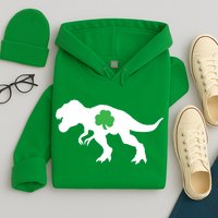 Irish Clover T-Rex Hoodie