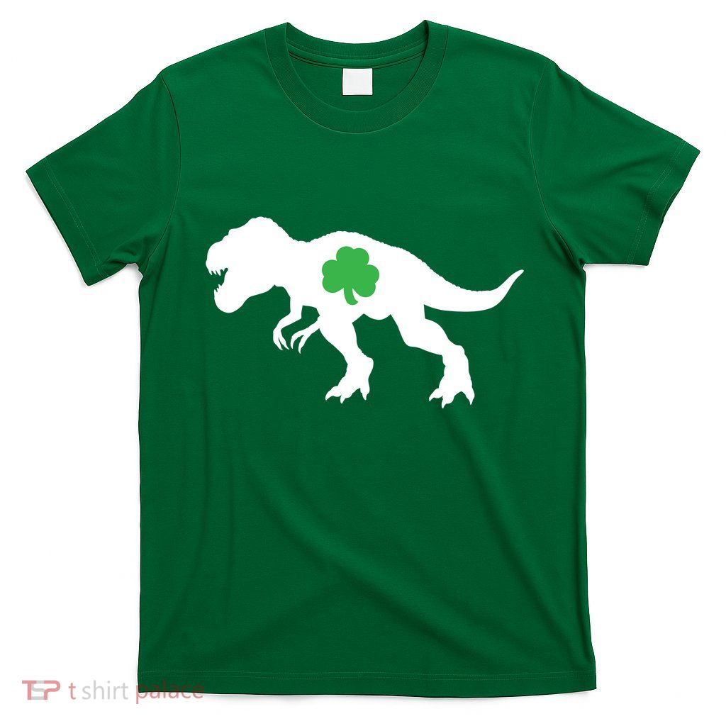 Irish Clover T-Rex T-Shirt