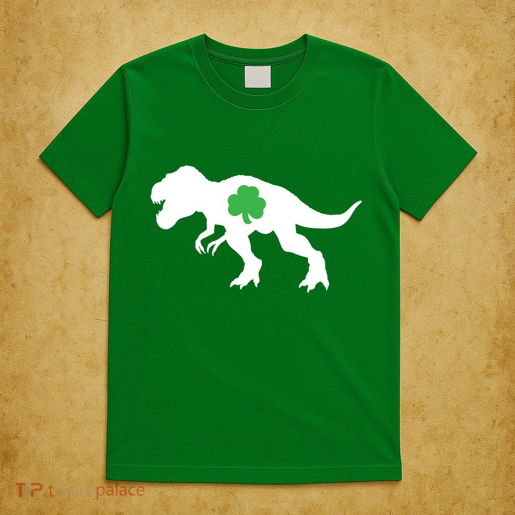 Irish Clover T-Rex T-Shirt