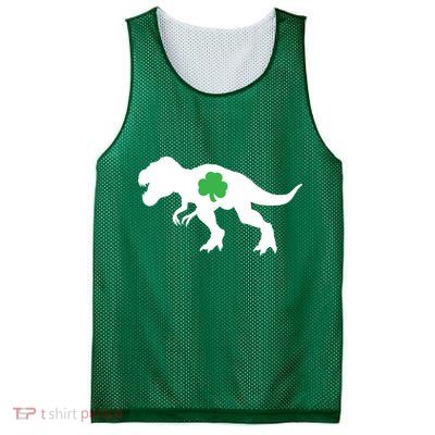 Irish Clover T-Rex Mesh Reversible Basketball Jersey Tank