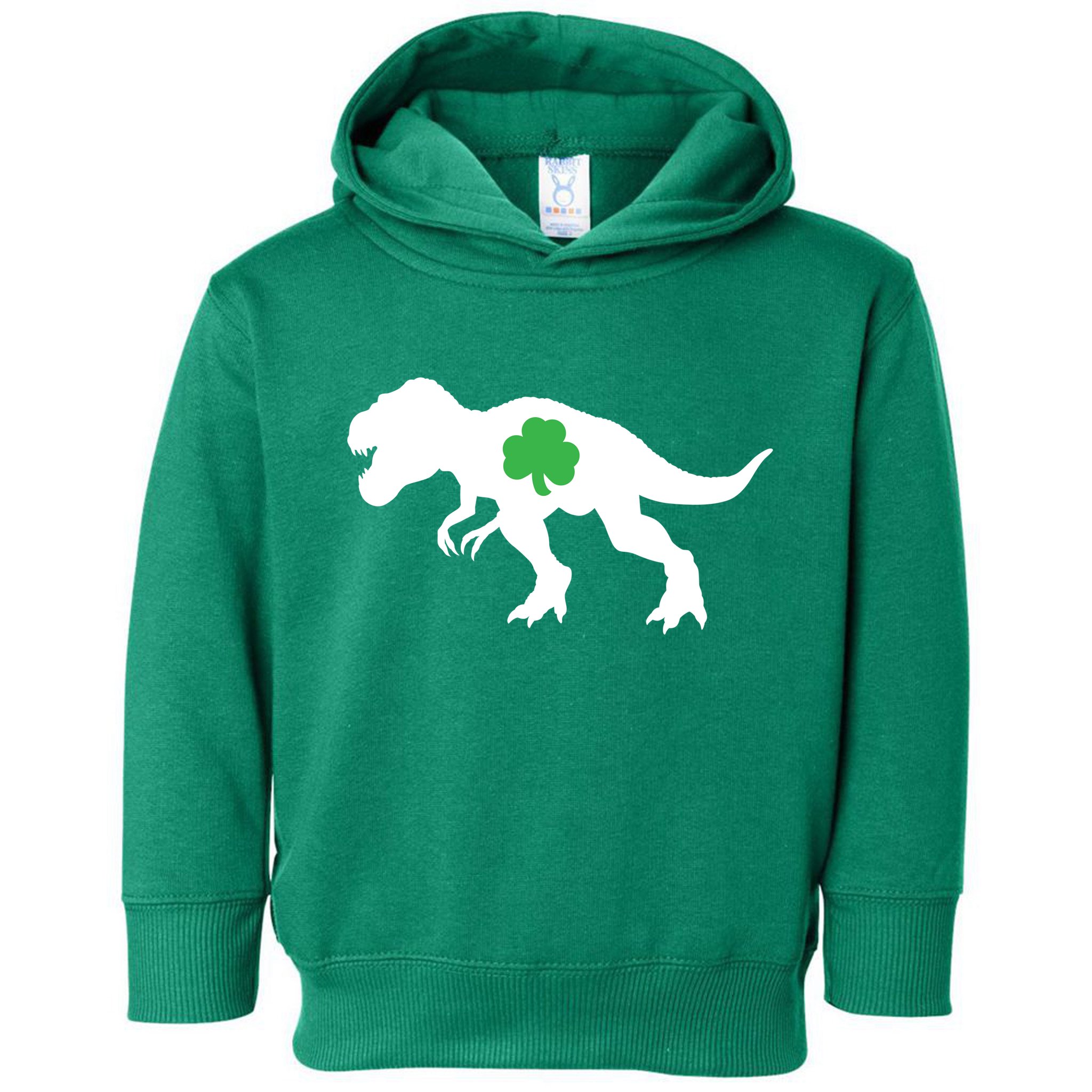 Irish Clover T-Rex Toddler Hoodie