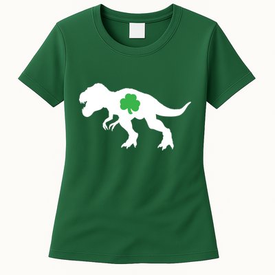 Irish Clover T-Rex Womens T-Shirt