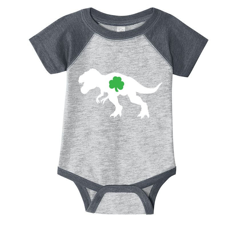 Irish Clover T-Rex Infant Baby Jersey Bodysuit