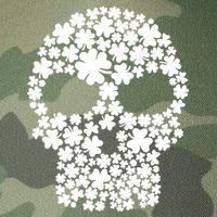 Irish Clovers St. Patrick's Day Skull Legacy Tie Dye Trucker Hat