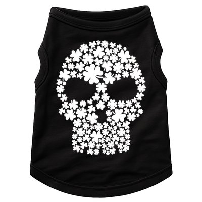 Irish Clovers St. Patrick's Day Skull Doggie Tank