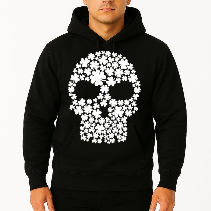 Irish Clovers St. Patrick's Day Skull Hoodie