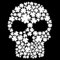 Irish Clovers St. Patrick's Day Skull Hoodie