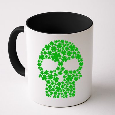 Irish Clovers St. Patrick's Day Skull Mug