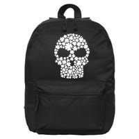 Irish Clovers St. Patrick's Day Skull 16 in Basic Backpack