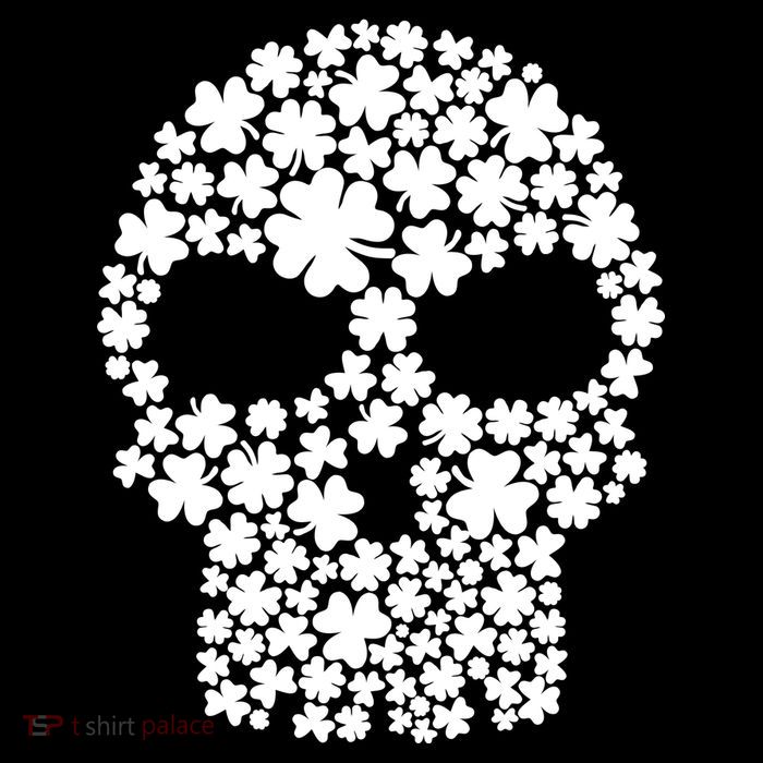 Irish Clovers St. Patrick's Day Skull 16 in Basic Backpack