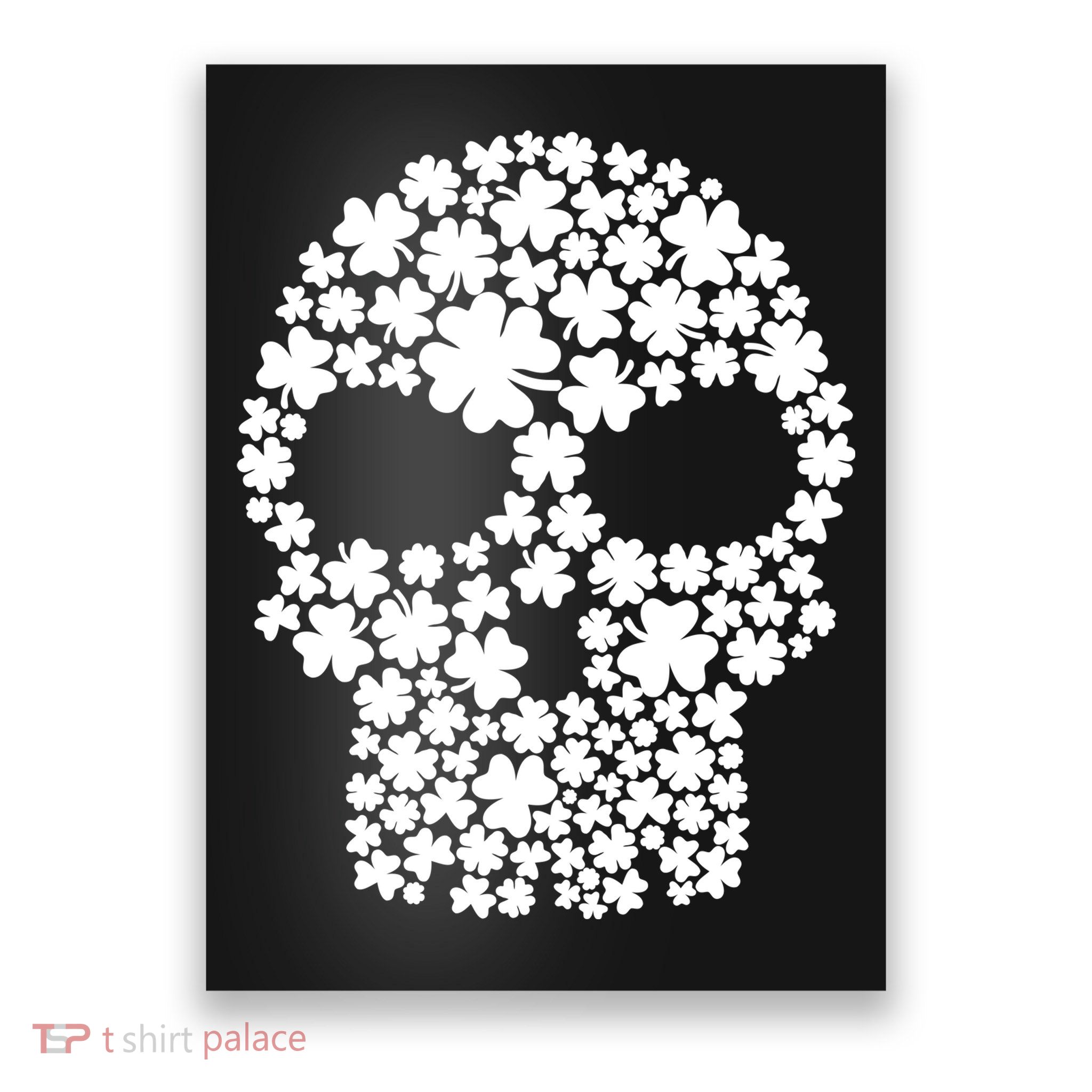 Irish Clovers St. Patrick's Day Skull Poster