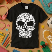 Irish Clovers St. Patrick's Day Skull Kids T-Shirt