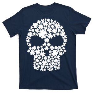 Irish Clovers St. Patrick's Day Skull T-Shirt