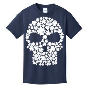 Irish Clovers St. Patrick's Day Skull Kids T-Shirt