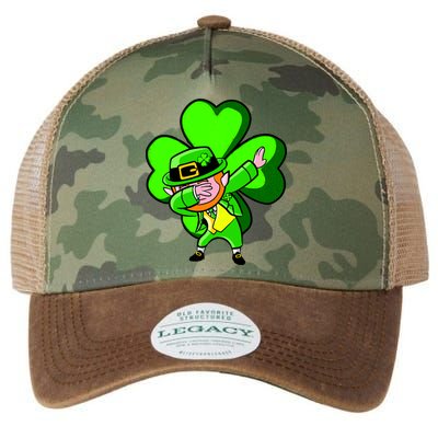 Irish Dabbing Leprechaun Clover Legacy Tie Dye Trucker Hat