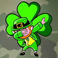Irish Dabbing Leprechaun Clover Legacy Tie Dye Trucker Hat