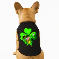 Irish Dabbing Leprechaun Clover Doggie Tank