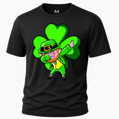 Irish Dabbing Leprechaun Clover Performance Shirt