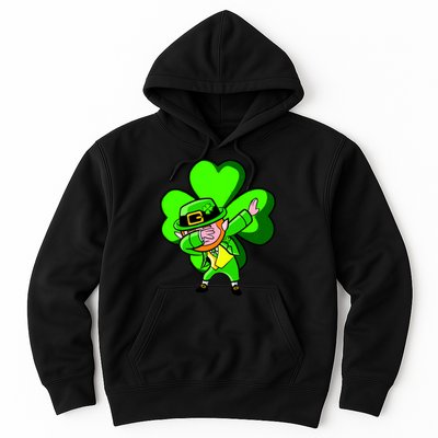 Irish Dabbing Leprechaun Clover Hoodie