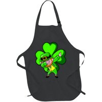 Irish Dabbing Leprechaun Clover Apron