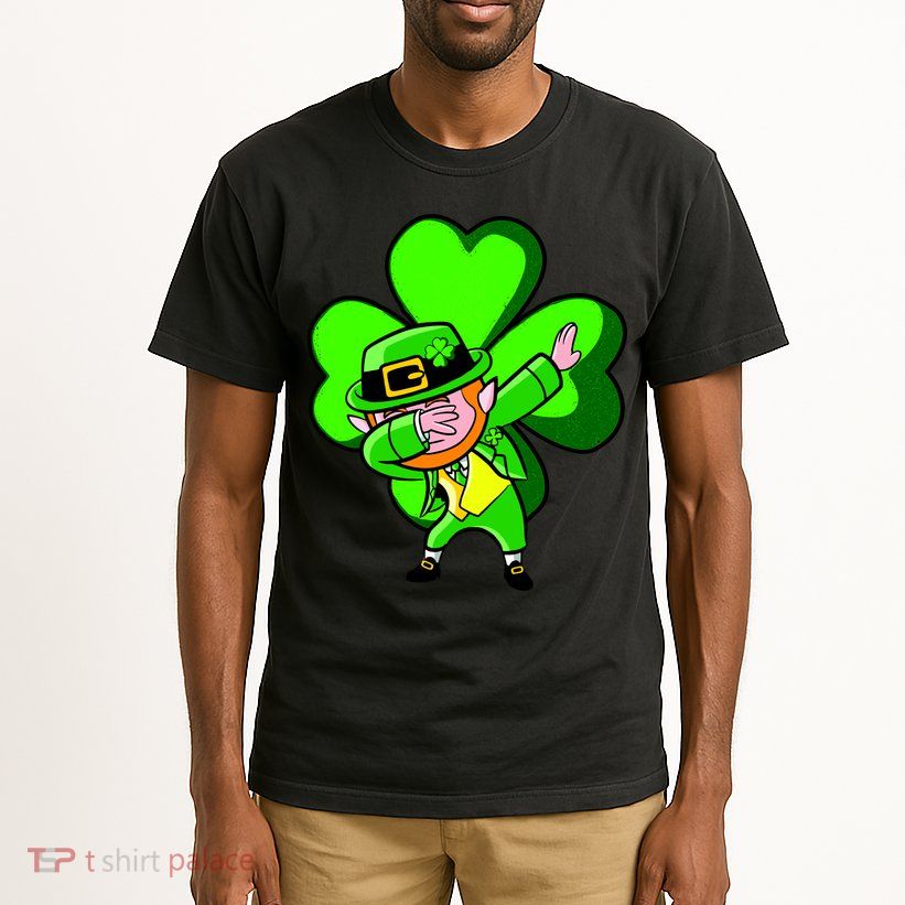 Irish Dabbing Leprechaun Clover Tall T-Shirt