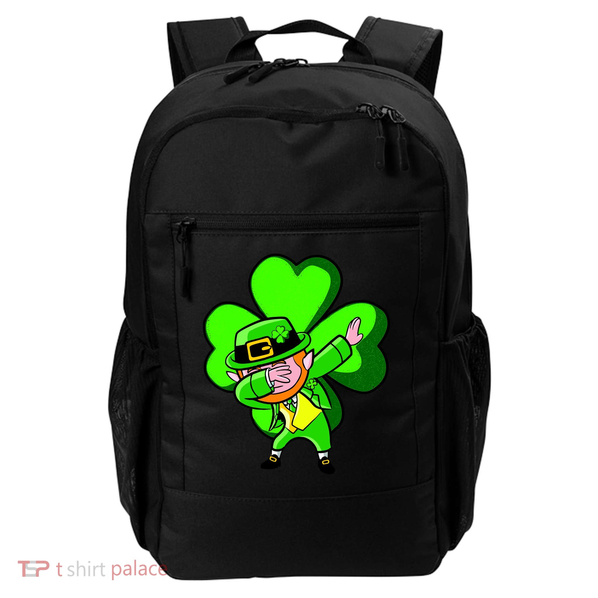 Irish Dabbing Leprechaun Clover Daily Commute Backpack