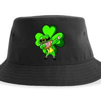 Irish Dabbing Leprechaun Clover Sustainable Bucket Hat
