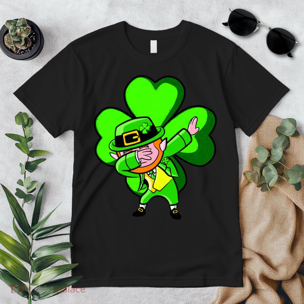 Irish Dabbing Leprechaun Clover Premium T-Shirt
