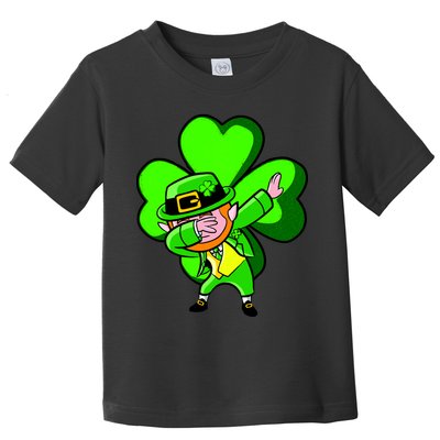 Irish Dabbing Leprechaun Clover Toddler T-Shirt