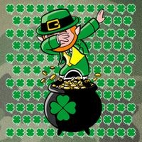 Irish Dabbing Leprechaun Shamrocks Funny Dab St. Patrick's Day Legacy Tie Dye Trucker Hat