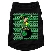 Irish Dabbing Leprechaun Shamrocks Funny Dab St. Patrick's Day Doggie Tank