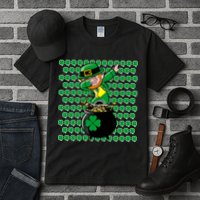 Irish Dabbing Leprechaun Shamrocks Funny Dab St. Patrick's Day Tall T-Shirt