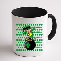 Irish Dabbing Leprechaun Shamrocks Funny Dab St. Patrick's Day Mug