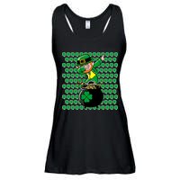 Irish Dabbing Leprechaun Shamrocks Funny Dab St. Patrick's Day Ladies Essential Flowy Tank