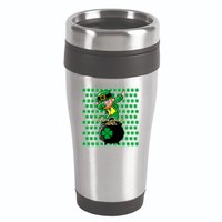 Irish Dabbing Leprechaun Shamrocks Funny Dab St. Patrick's Day 16oz Travel Tumbler