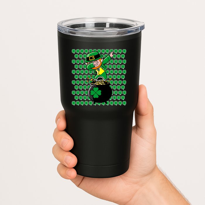 Irish Dabbing Leprechaun Shamrocks Funny Dab St. Patrick's Day Tumbler