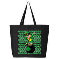 Irish Dabbing Leprechaun Shamrocks Funny Dab St. Patrick's Day 25L Jumbo Tote