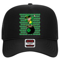 Irish Dabbing Leprechaun Shamrocks Funny Dab St. Patrick's Day Trucker Hat