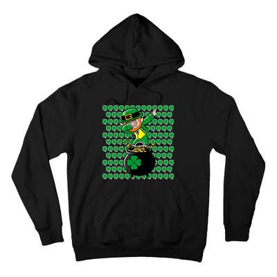 Irish Dabbing Leprechaun Shamrocks Funny Dab St. Patrick's Day Tall Hoodie