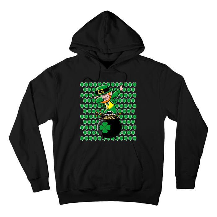 Irish Dabbing Leprechaun Shamrocks Funny Dab St. Patrick's Day Tall Hoodie