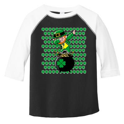 Irish Dabbing Leprechaun Shamrocks Funny Dab St. Patrick's Day Toddler Fine Jersey T-Shirt