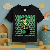 Irish Dabbing Leprechaun Shamrocks Funny Dab St. Patrick's Day Toddler T-Shirt
