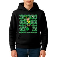 Irish Dabbing Leprechaun Shamrocks Funny Dab St. Patrick's Day Kids Hoodie