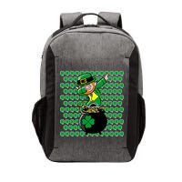 Irish Dabbing Leprechaun Shamrocks Funny Dab St. Patrick's Day Vector Backpack